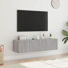 Vidaxl Nástěnné TV skříňky s LED 2 ks šedé sonoma 60 x 35 x 31 cm