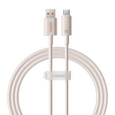 BASEUS Rychlonabíjecí kabel Baseus USB na USB-C Habitat Series 1m 100W (růžový)