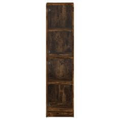 Vidaxl Highboard se skleněnými dvířky kouřový dub 35 x 37 x 142 cm