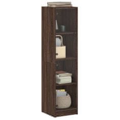 Vidaxl Highboard se skleněnými dvířky hnědý dub 35 x 37 x 142 cm