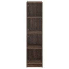 Vidaxl Highboard se skleněnými dvířky hnědý dub 35 x 37 x 142 cm