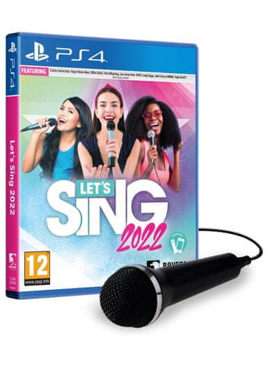 PlayStation Studios Let's Sing 2022 + mikrofon (PS4)