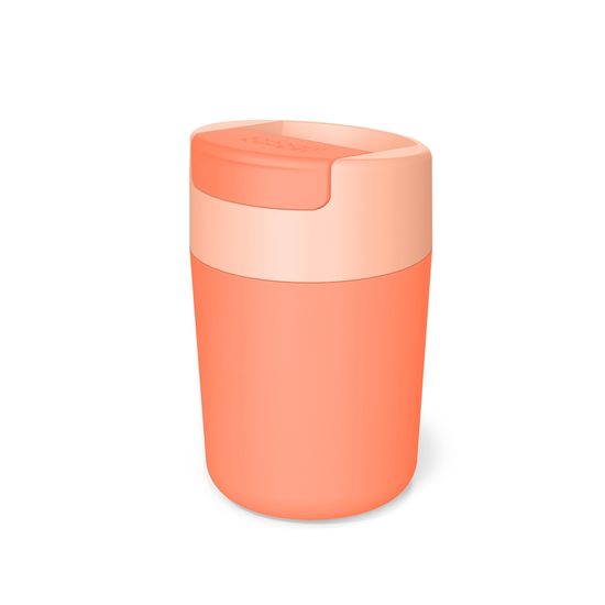 Joseph Joseph Hrnek cestovní s hygienickým uzávěrem Sipp Travel Mug 81123, 340ml, korálový