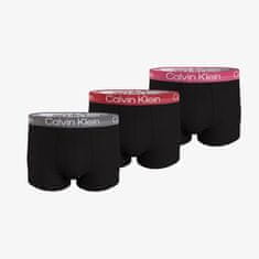 Calvin Klein Moderntructure Cotton Trunk 3-Pack Black M Černá