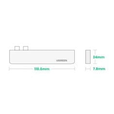 Ugreen HUB Ugreen 60559 2x USB-C / USB-C PD / HDMI 4K 30 Hz / 3x USB 3.0 pro MacBook Pro / Air