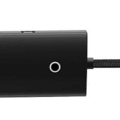 BASEUS Baseus Lite Series 4-Port HUB (USB-A na 4xUSB-A 3.0) 0,25m černý (WKQX030001)