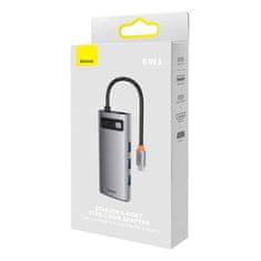 BASEUS Baseus dokovací stanice HUB 6 v 1 USB-C - 1 x HDMI / 3 x USB 3.2 Gen. 1 / 1 x PD 1 x VGA