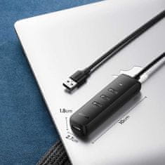 Ugreen Rozbočovač USB HUB typu A - 4x USB 3.2 Gen 1 černý (CM416 80657)