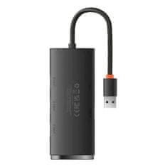 BASEUS Baseus Lite Series 4-Port HUB (USB-A na 4xUSB-A 3.0) 0,25m černý (WKQX030001)