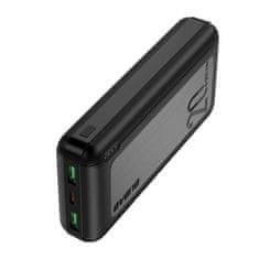 DUDAO Dudao powerbanka 20000 mAh Power Delivery 20 W Quick Charge 3.0 2x USB / USB-C černá (K12PQ+ černá)