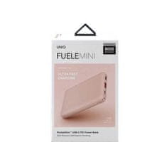 UNIQ Powerbanka Uniq Fuele mini 8000mAh USB-C 18W PD - růžová