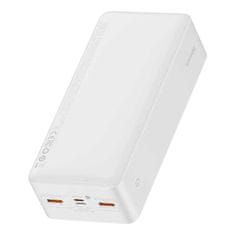 BASEUS Baseus Bipow Powerbank s rychlým nabíjením 30000mAh 20W bílá Overseas Edition + USB - Micro USB kabel 0,25m bílý PPBD050402