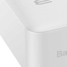 BASEUS Baseus Bipow Powerbank s rychlým nabíjením 30000mAh 20W bílá Overseas Edition + USB - Micro USB kabel 0,25m bílý PPBD050402