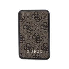 Guess Guess 4G Leather Metal Logo 18W 10000mAh powerbank - hnědá