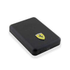 Ferrari Powerbanka Ferrari Metal Logo MagSafe 15W 5000mAh černá