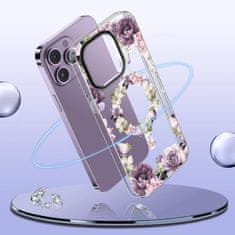 Tech-protect Kryt Samsung iPhone 14 Pro Tech-Protect MagMood MagSafe Rose Floral transparentní