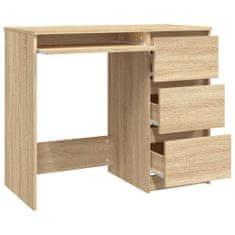 Vidaxl Psací stůl dub sonoma 90 x 45 x 76 cm kompozitní dřevo