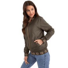 RELEVANCE Dámská bunda bomber se zapínáním na zip SEW khaki RV-BL-8224.22_405744 S-M