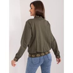 RELEVANCE Dámská bunda bomber se zapínáním na zip SEW khaki RV-BL-8224.22_405744 S-M