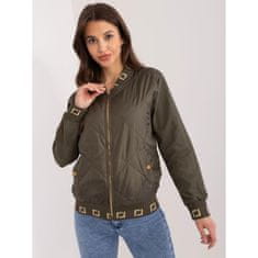 RELEVANCE Dámská bunda bomber se zapínáním na zip SEW khaki RV-BL-8224.22_405744 S-M