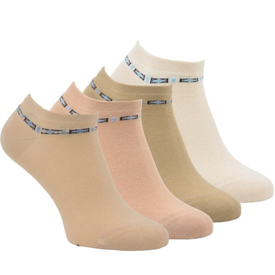 Zdravé Ponožky Zdravé ponožky dámské letní sneaker elastické tělové ponožky mix 6401224 4pack