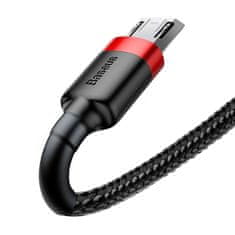 BASEUS Kabel Baseus Cafule robustní nylonový USB / micro USB QC3.0 2.4A 1M černo-červený (CAMKLF-B91)