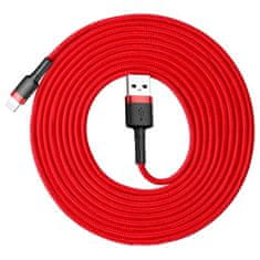 BASEUS Baseus Cafule Cable heavy duty nylonový kabel USB / Lightning QC3.0 2A 3M červený (CALKLF-R09)