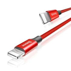 BASEUS Baseus Yiven látkový opletený kabel USB / Lightning 1,8 m červený (CALYW-A09)