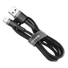 BASEUS Baseus Cafule Cable robustní nylonový kabel USB / Lightning QC3.0 2A 3M černošedý (CALKLF-RG1)