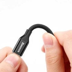 BASEUS Baseus Yiven látkový opletený kabel USB / Lightning 1,8 m černý (CALYW-A01)