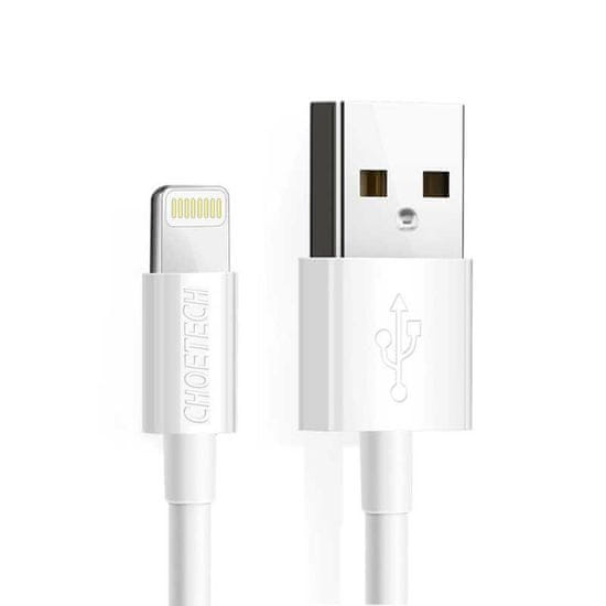 Choetech Certifikovaný kabel Choetech USB-A - Lightning MFI 1,8 m bílý (IP0027)