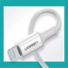 Ugreen Ugreen kabel MFi USB Type C - Lightning 20W 3A kabel 1 m bílý (US171)