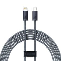 BASEUS Kabel Baseus pro iPhone USB typu C - Lightning 2 m, Power Delivery 20 W, šedý (CALD000116)