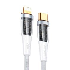 Joyroom Rychlonabíjecí kabel Joyroom s chytrým přepínačem USB-C - Lightning 20W 1,2 m bílý (S-CL020A3)