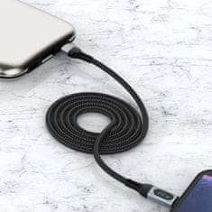 DUDAO Dudao USB Type C - Lightning rychlonabíjecí kabel PD 20W 1m černý (L7MaxL)