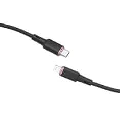 Kabel Acefast MFI USB Type C - Lightning 1,2 m, 30W, 3A černý (C2-01 black)