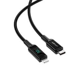 AceFast Kabel Acefast MFI USB Type C - Lightning 1,2 m, 30 W, 3A černý (C6-01 Black)