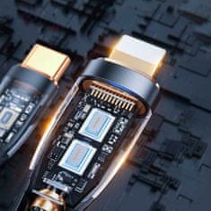 Joyroom Rychlonabíjecí kabel Joyroom s inteligentním přepínačem USB-C - Lightning 20W 1,2 m černý (S-CL020A3)