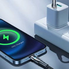 Joyroom Rychlonabíjecí kabel Joyroom s inteligentním přepínačem USB-C - Lightning 20W 1,2 m černý (S-CL020A3)