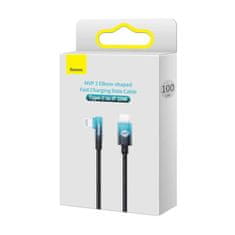 BASEUS Baseus MVP 2 Úhlový kabel Power Delivery s bočním USB typu C / Lightning 1m 20W modrý (CAVP000221)