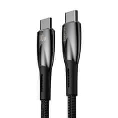 BASEUS Baseus Glimmer Series USB-C rychlonabíjecí kabel 480Mb/s PD 100W 1m černý