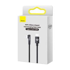 BASEUS Baseus MVP 2 Úhlový kabel Power Delivery s konektorem USB typu C / Lightning na straně 1m 20W černý (CAVP000201)