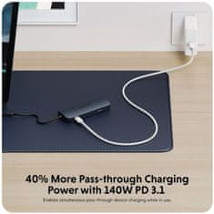 Hyper EcoSmart Gen.2 USB-C 8-in-1 Hub 140W PD 3.1 Pass-thru