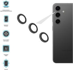 FIXED ochranná skla čoček fotoaparátů pro Samsung Galaxy S24+, černá
