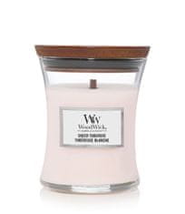 Woodwick Vonná svíčka váza Sheer Tuberose 275 g