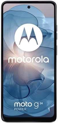 moderní mobilní dotykový telefon smartphone motorola Moto G24 Power 30W rychlonabíjení bleskové nabíjení telefonu 6000 mah baterie výdrž lte wifi Bluetooth 2 sim Dual SIM slot paměťová karta NFC 6,6palcový hd+ IPS displej 50mpx fotoaparát google assistant macro objektiv širokoúhlá kamera výkonný fotoaparát makro MediaTek Helio G85 výkonný procesor LTE 4G Dolby Atmos stereo reproduktory