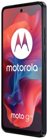 moderní mobilní dotykový telefon smartphone motorola Moto G04 15W nabíjení telefonu 5000 mah baterie výdrž lte wifi Bluetooth 2 sim Dual SIM dedikovaný slot paměťová karta 6,6palcový hd+ IPS displej 16mpx fotoaparát google assistant  makro objektiv širokoúhlá kamera výkonný fotoaparát makro hloubkový objektiv Unisoc T606 výkonný procesor LTE 4G Dolby Atmos stereo reproduktory duální stereo reproduktory PDAF fotoaparát