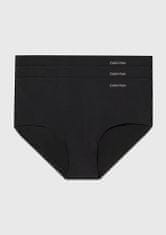Calvin Klein Dámské bezešvé kalhotky QD3559E UB1 3PACK, Černá, L