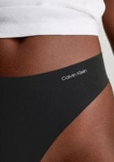 Calvin Klein Dámské bezešvé tanga QD3558E UB1 3PACK, Černá, S