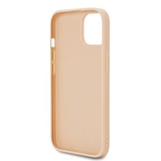 Guess  PU Leather Iridescent Metal Script Zadní Kryt pro iPhone 15 Gold